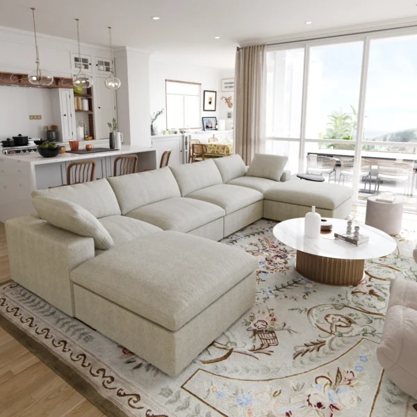 Home atunus usa in stock drop shipping modern sofa living room furniture nordic black white grey modular sectional couch sofa sets