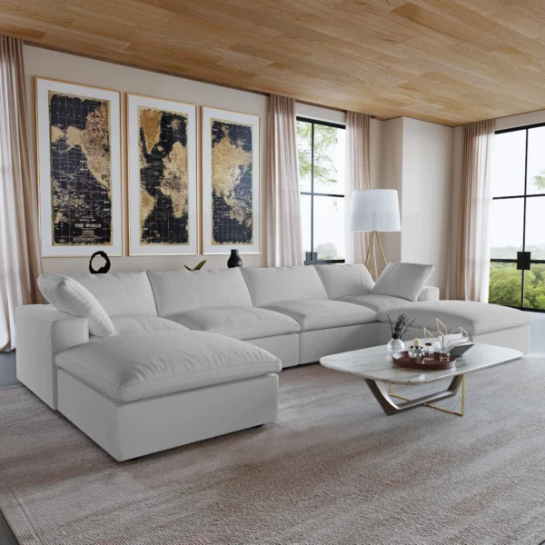 Home atunus usa in stock drop shipping modern sofa living room furniture nordic black white grey modular sectional couch sofa sets