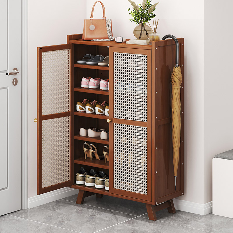 Home 6 tier shoe storage cabinet with door living room furniture for home use for closets and entryway