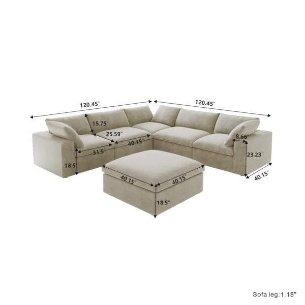 Home atunus usa in stock drop shipping modern sofa living room furniture nordic black white grey modular sectional couch sofa sets